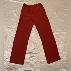 Red H&M pants with gold accents size 6